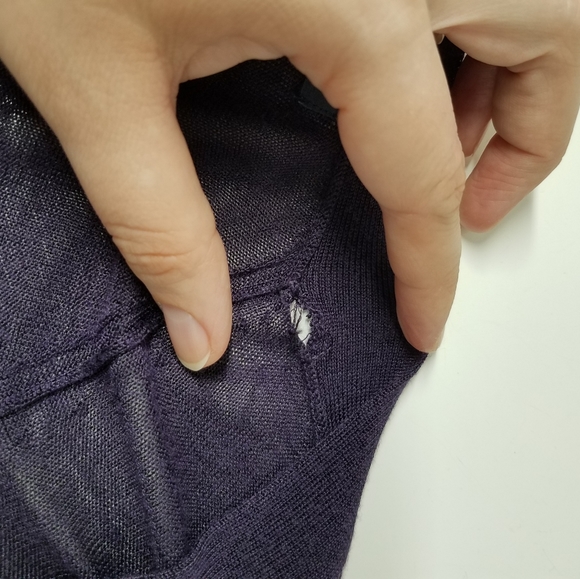 GAP Purple Sheer Button Down Cardigan - Picture 9 of 13